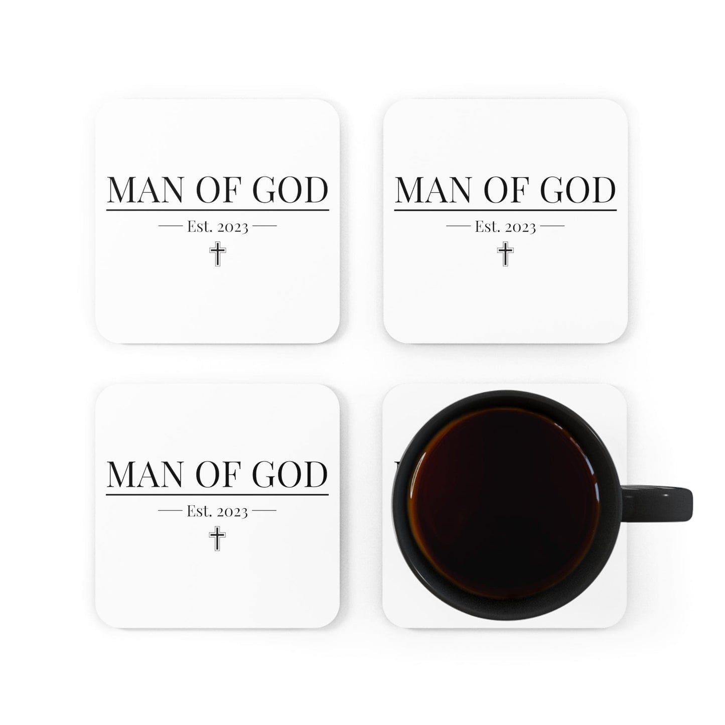 Decorative Coaster Set 4-piece - Say it Soul - Man of God